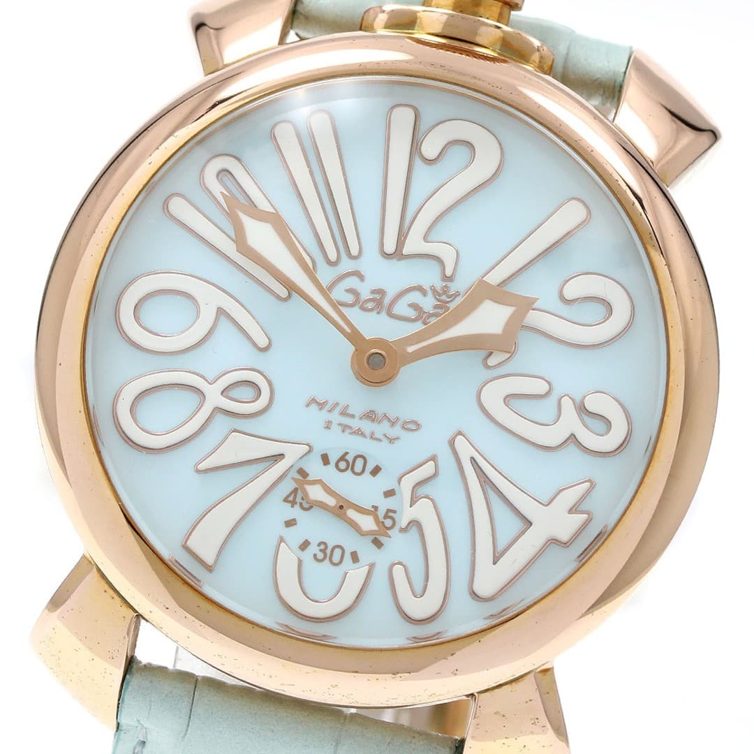 GaGa MILANO 5011.03 Manuale 48 Small Second Men's Watch Used From Japan