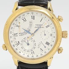 Seiko Minute Repeater 6760-G70498 Triple Calendar Men's Watch White Dial