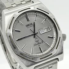 SEIKO Watch Silver Wave 7 7123-8060 Silver Case Gray Quartz Men's Non-functional