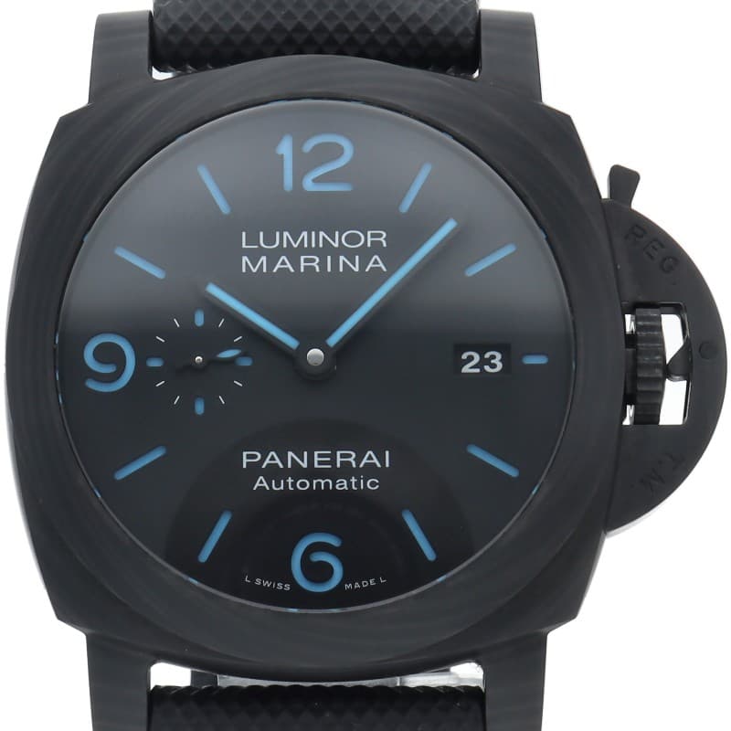 PANERAI Luminor Marina Carbotech 44mm PAM01661 Carbon / nylon mensWatch blac...