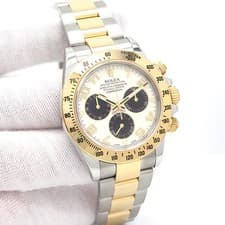 Rolex 116523 Cosmograph Daytona 18K/SS with Ivory Arabic Dial