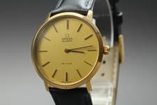 Vintage 1970s Omega De Ville Quartz Gold Dial Ref.191.0044 Cal.1330 [Near Mint]