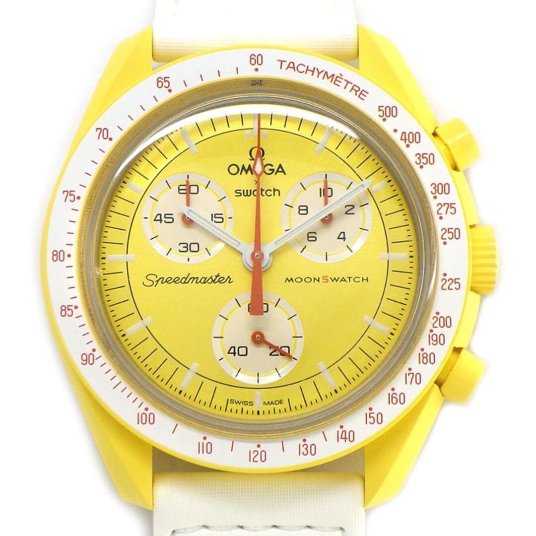 Swatch Omega Mission to the Sun SO33J100 Yellow Dial Pre-owned 2023 From Japan F