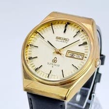 Seiko Superior 4883-8100 Gold Quartz Watch Mens Used Genuine Working SV411