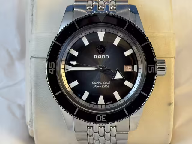 FS: Rado Hyperchrome Captain Cook Grey R32105103 1962 Bracelet 42 mm, Boxes and Papers