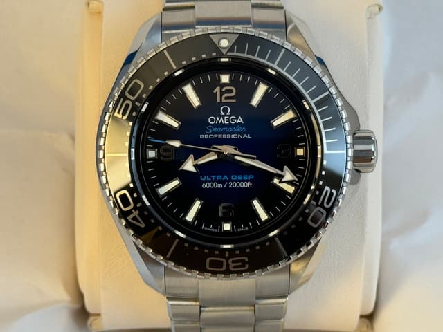 FS: Excellent Omega Seamaster Planet Ocean 6000M Ultra Deep 45.5mm 215.30.46.21.03.001, Steel, Bracelet, Complete