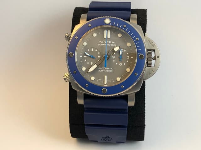 FSOT: Panerai PAM 982 Submersible Chronograph Fly-Back, Guillaume Nery Edition Titanium Ceramic, 47mm. Newer Price Reduction