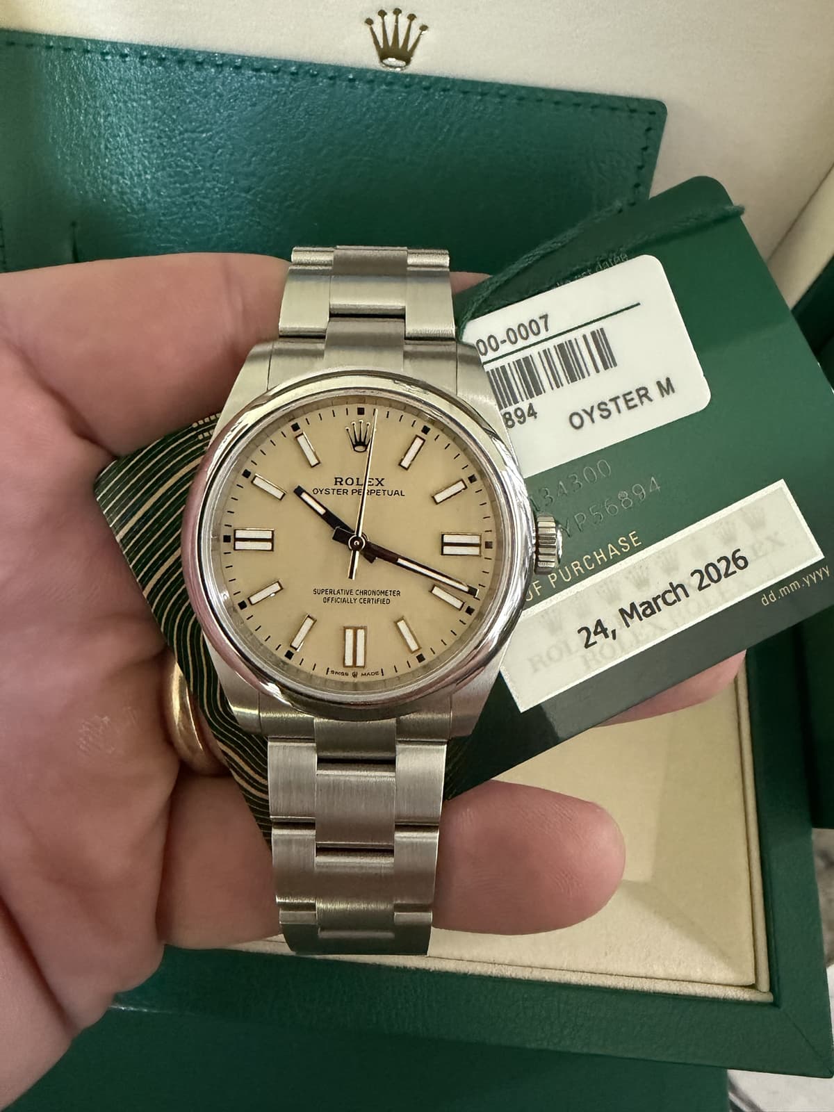 Rolex OP41 in FDE/Khaki  134300  2026 NIB