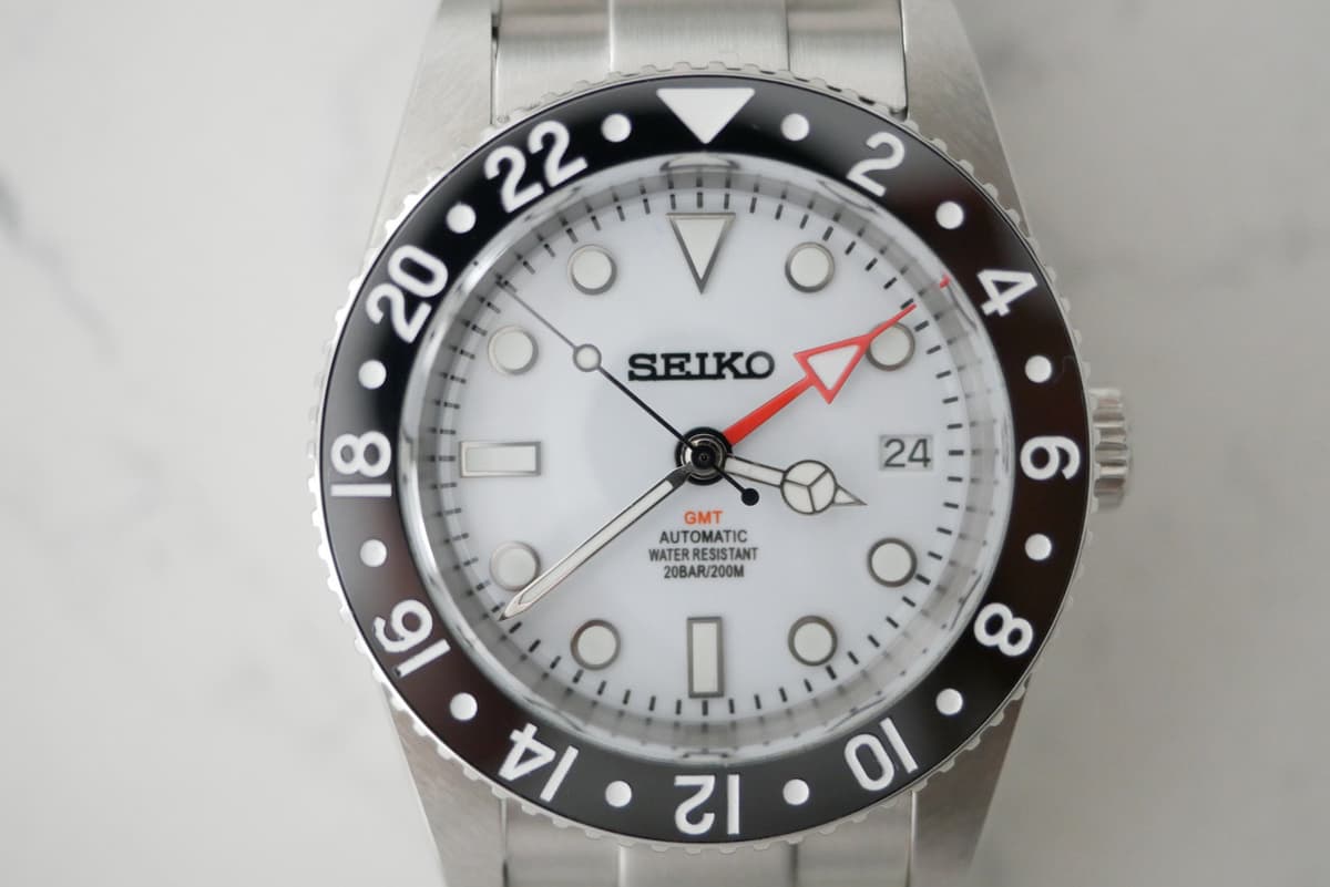 WTS Seiko NH34 GMT homage Rolex 6542 albino oreo