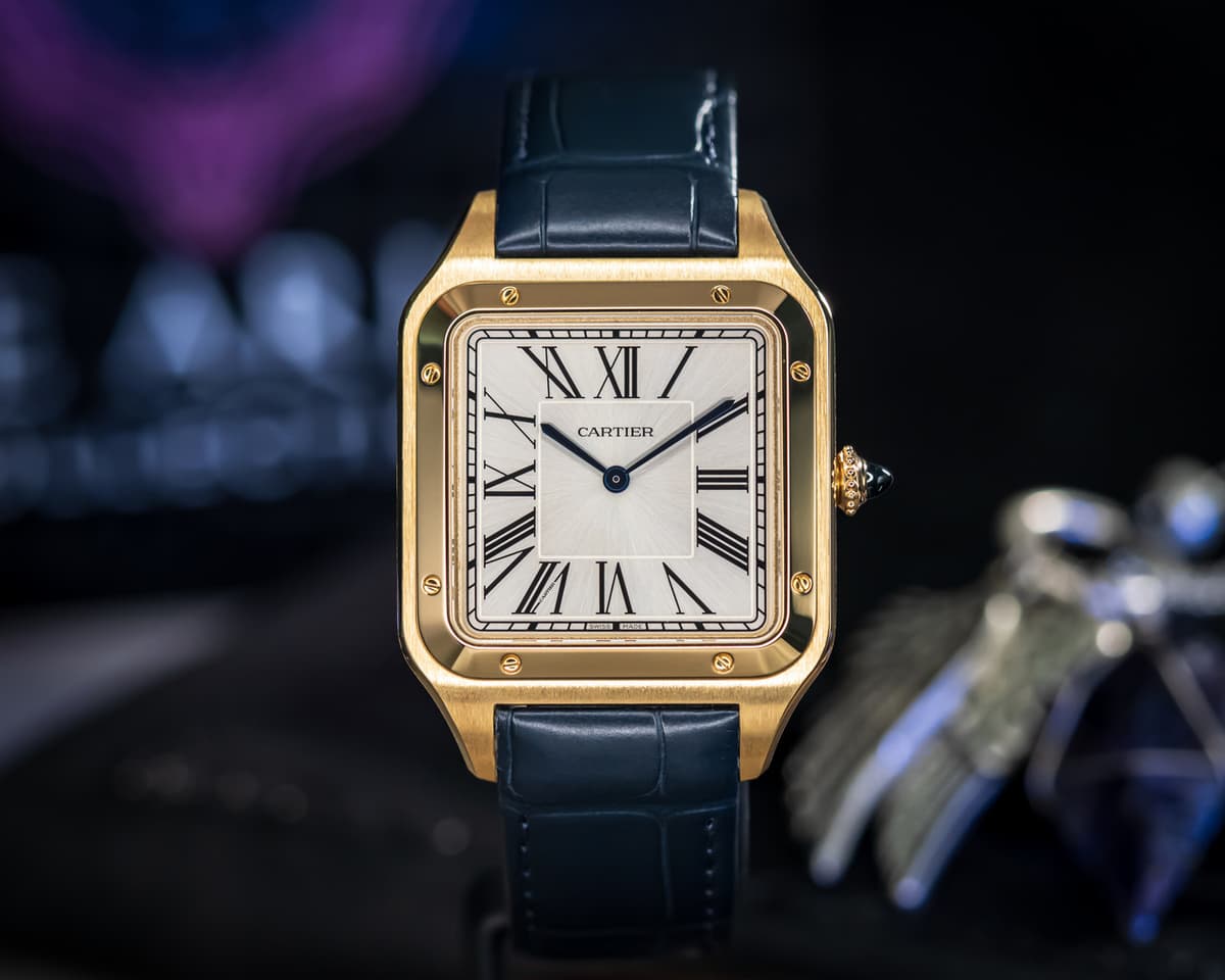 FS: UNWORN Cartier Santos-Dumont Extra Large 18kt Yellow Gold – BOX & PAPRES – WGSA0108