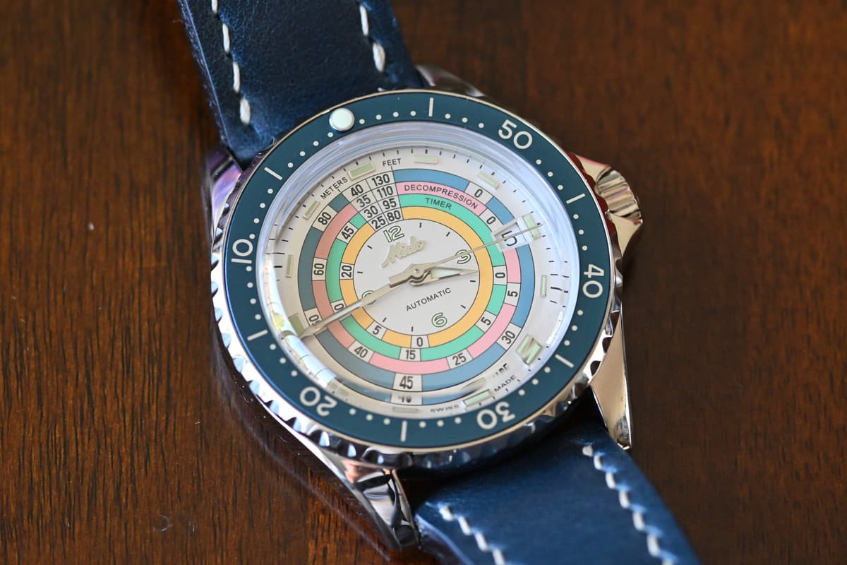 Mido Ocean Star Decompression Timer 1961 LE, mint condition with 5 straps