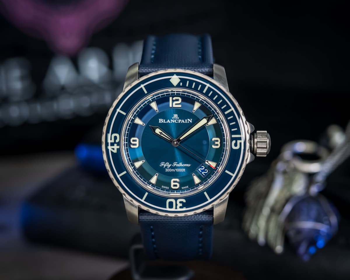 FSOT: Blancpain Fifty Fathoms Automatique Blue Dial 45mm – BOX & PAPERS – 5015-12B40-052A