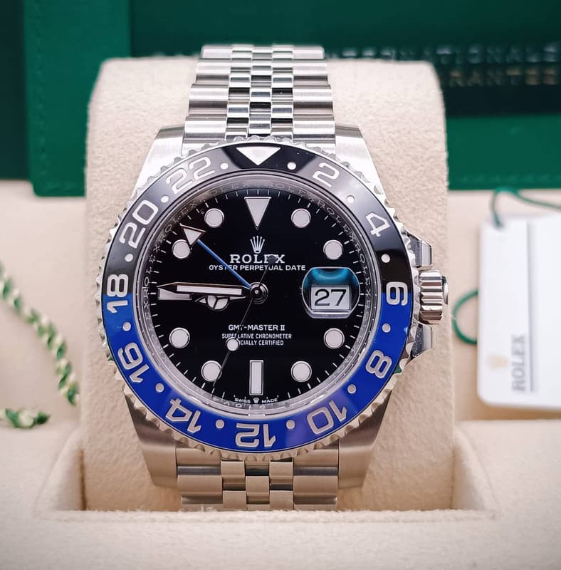 FS: Rolex GMT-Master II "Batgirl" 40mm 126710BLNR Blue/Black Bezel on Jubilee 2024