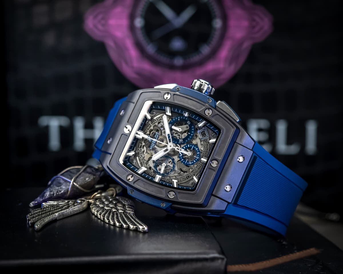 FSOT: Hublot Spirit of Big Bang Blue & Black Ceramic Chronograph 42mm – 641.CI.7170.LR