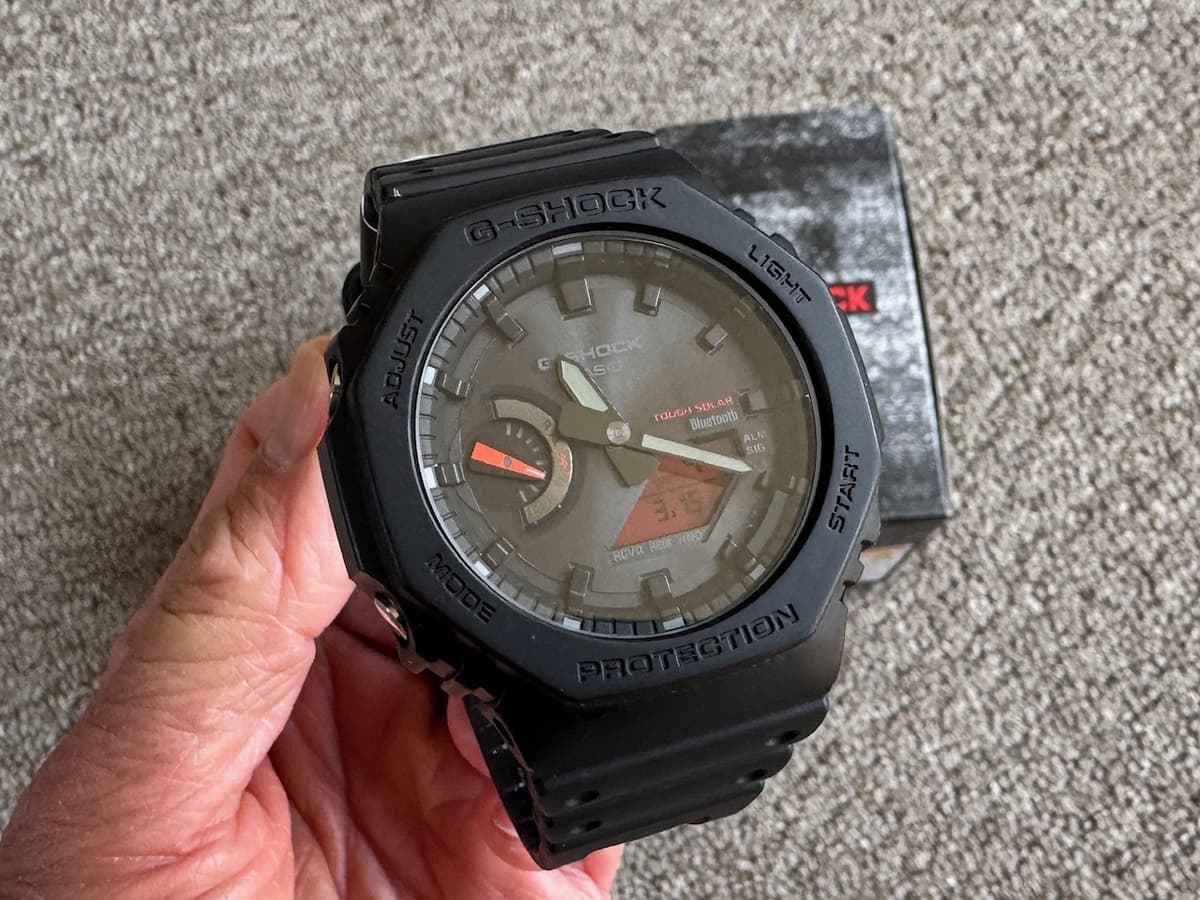 FS: Casio G-Shock GAB2100BBR-1A solar bluetooth Stealth Casioak
