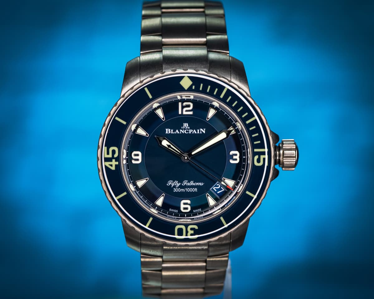 FSOT: Blancpain Fifty Fathoms Automatique Titanium – BOX & PAPERS – 5015-12B40-98B