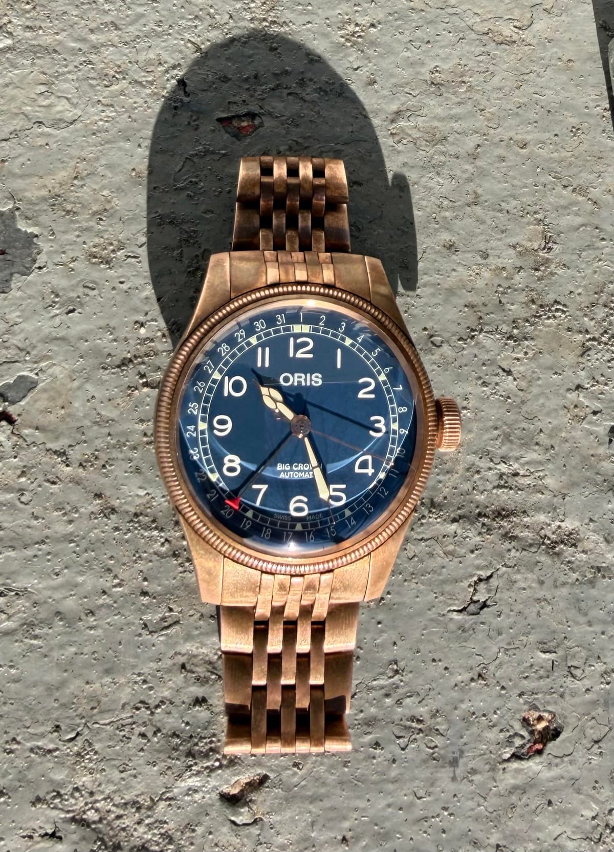 [WTS] Oris Big Crown Pointer Date - Bronze - Blue Dial - Full Set - HUGE PRICE REDUCTION - $1950