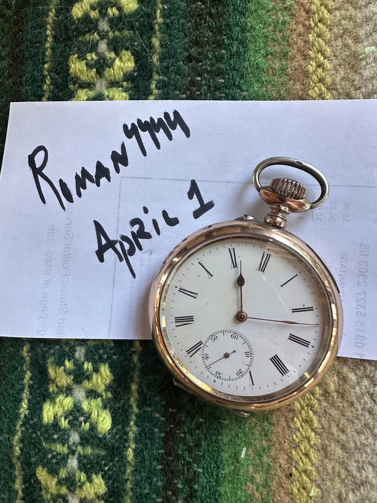 [WTS] Remontoir Ancre 15 Rubis Bal Compensé Pocket Watch, silver-cased, early 1900s