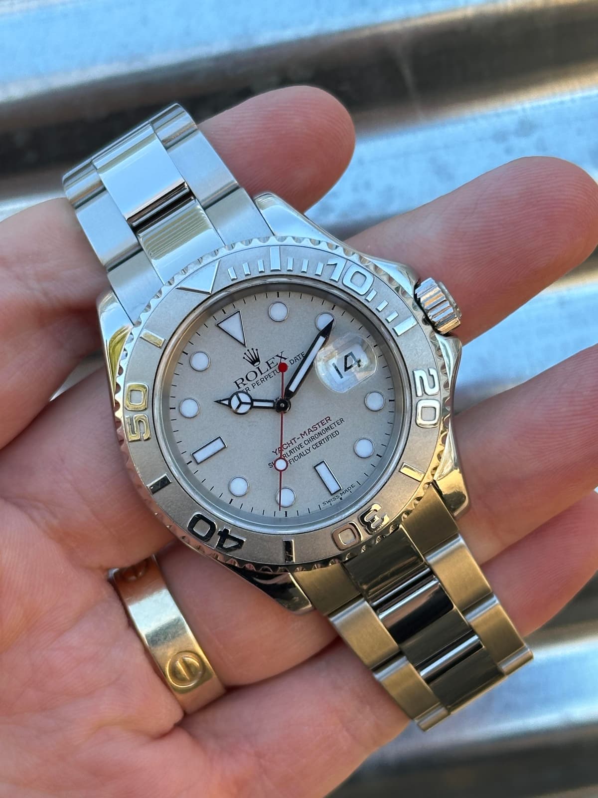 [WTS] Rolex Yacht-Master 40mm Ref.16622 / Year 2000 / Platinum / Box & Papers / $9800