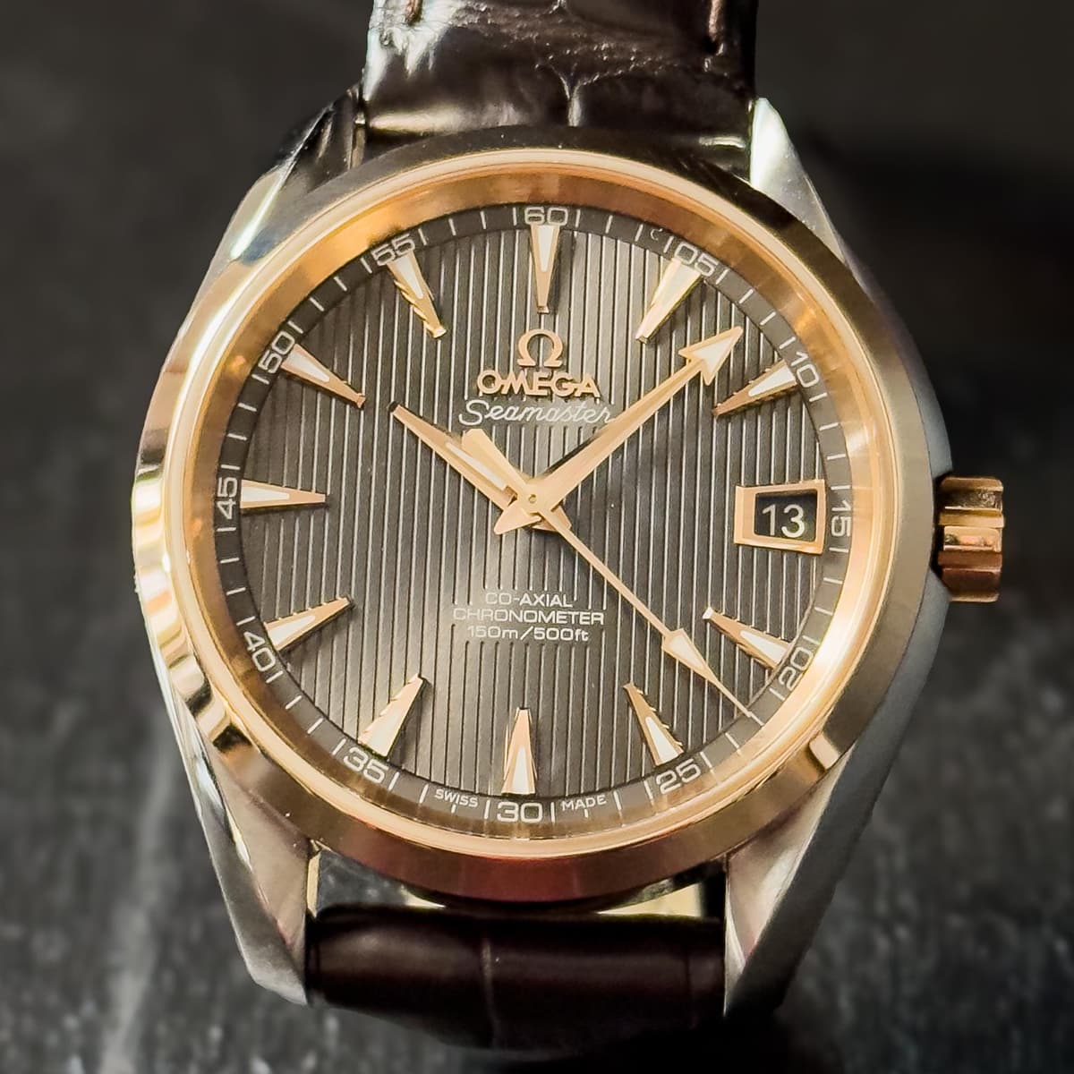 [WTS] Omega Seamaster Aqua Terra 38.5mm 231.23.39.21.06.001 – Gold Bezel – Full Set – $5199