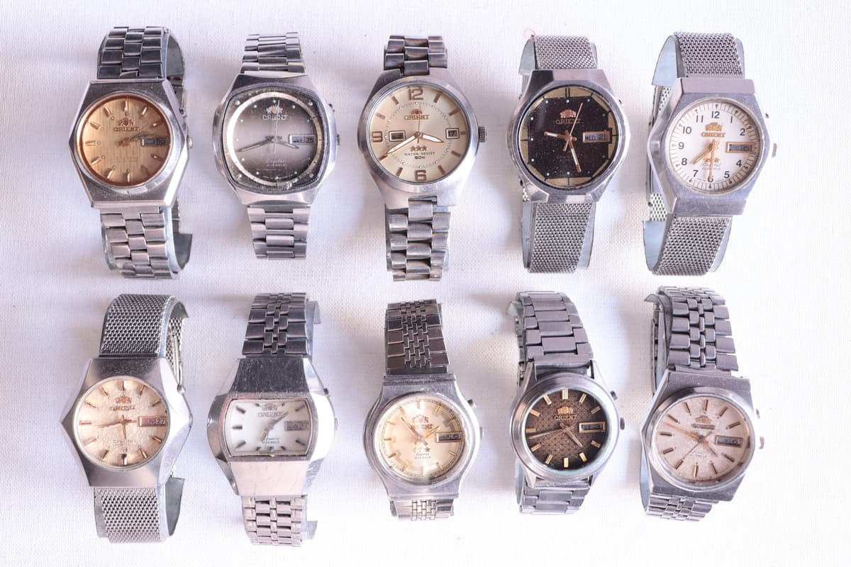 [WTS] Vintage Orient Mega Lot - Automatics with Unique Dials - Tristar & Crystal Models