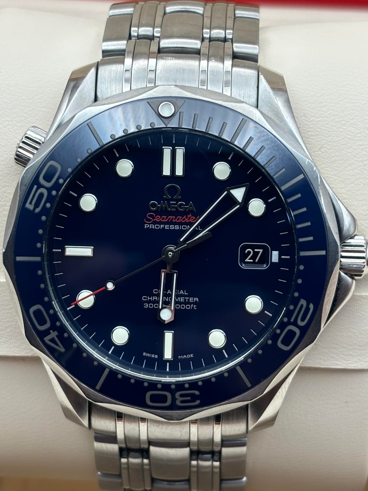 [WTS] Omega Seamaster Blue 🔵 No-Wave Dial Full Set 2017 ($3,150+✈️🇺🇸)