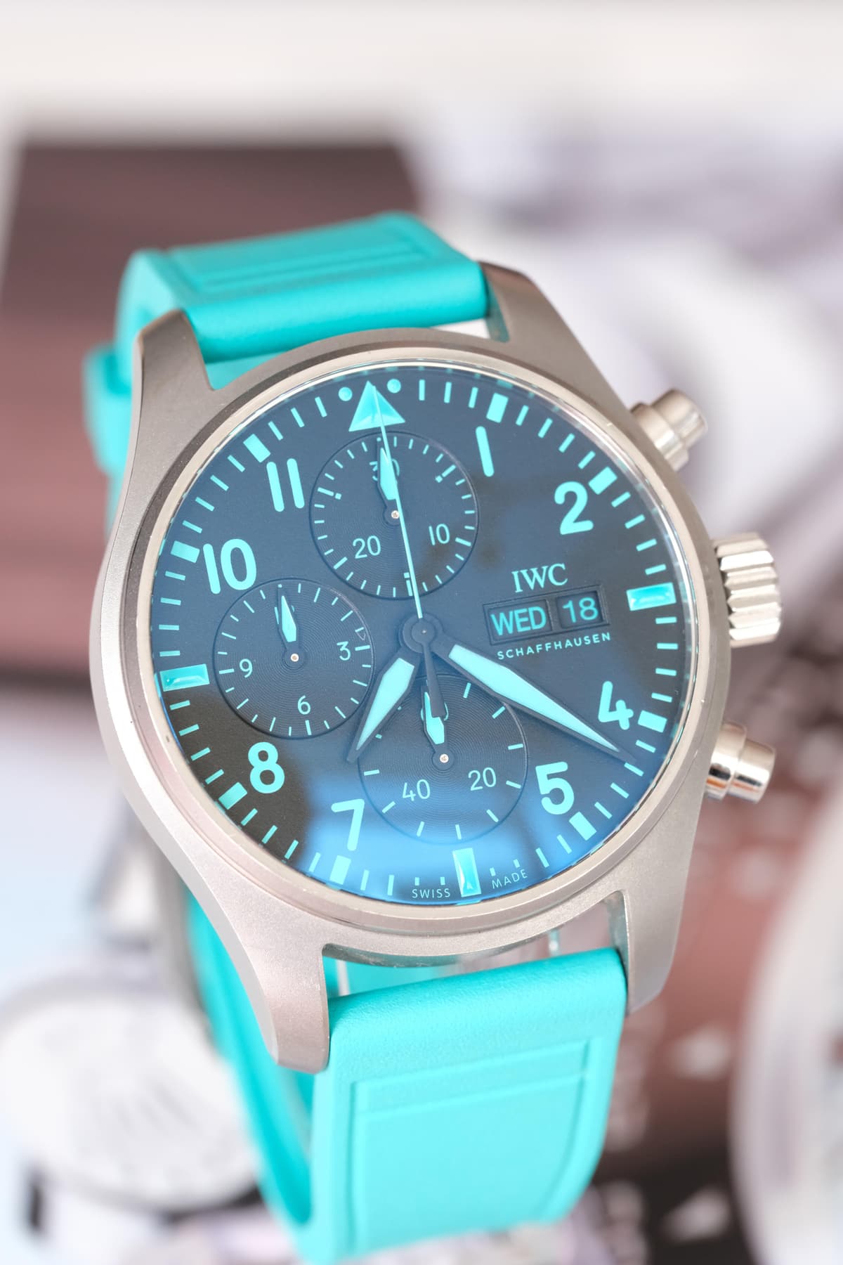 [WTS] IWC Pilot’s Watch Chronograph 41 “AMG Petronas Formula One Team” IW388108 | 2 Straps + IWC Pouch | $6,300