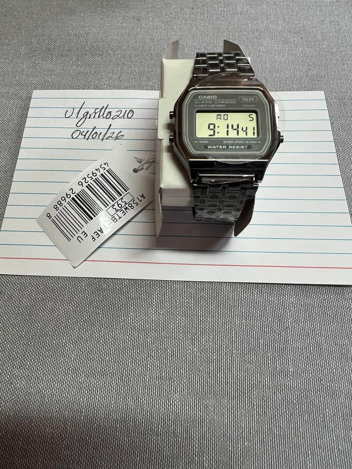 [WTS] Casio A158WETB-1AEF Vintage Series Watch