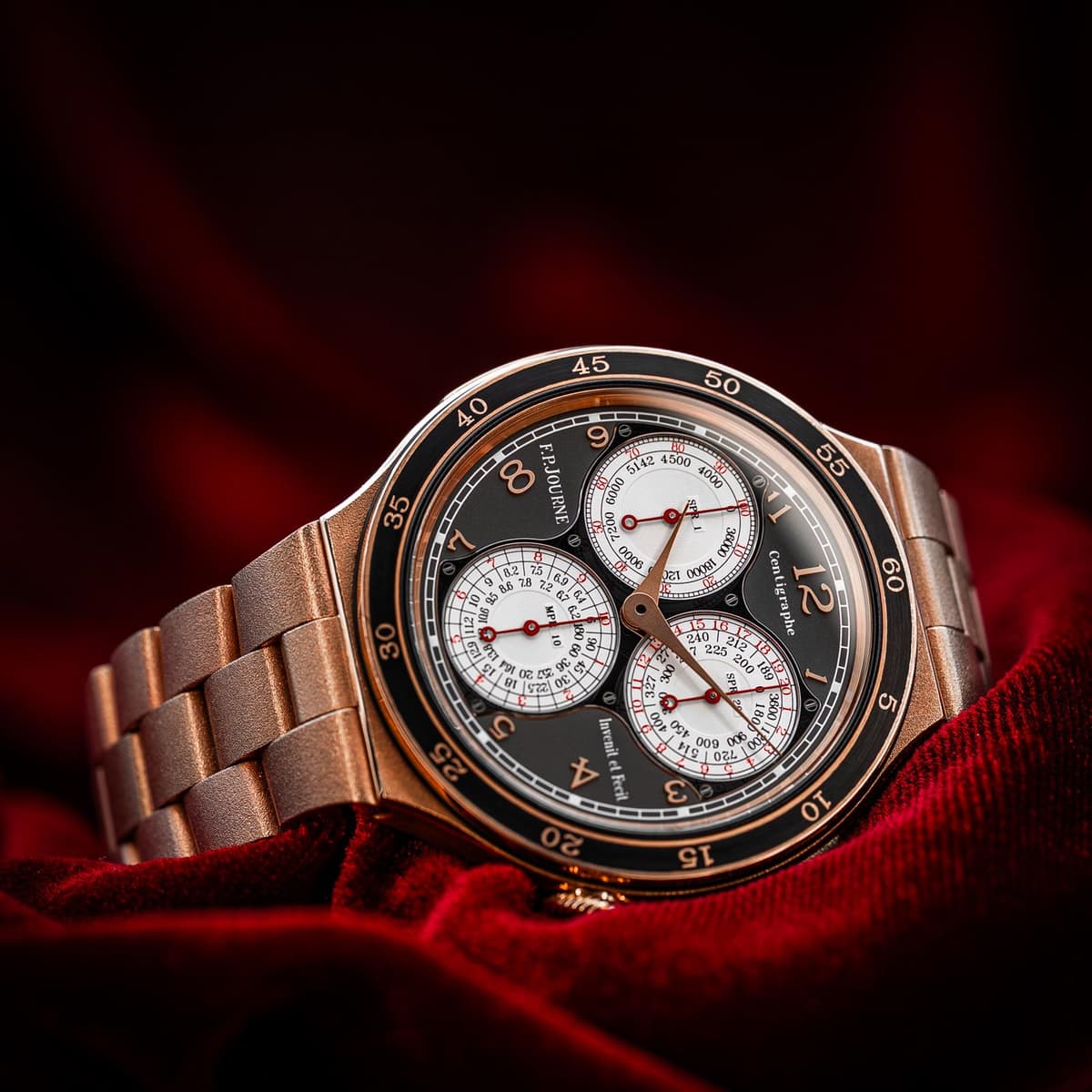[WTS] F.P. Journe Centigraphe LineSport CT2 RG BR Rose Gold Gray Dial 44mm Complete Set