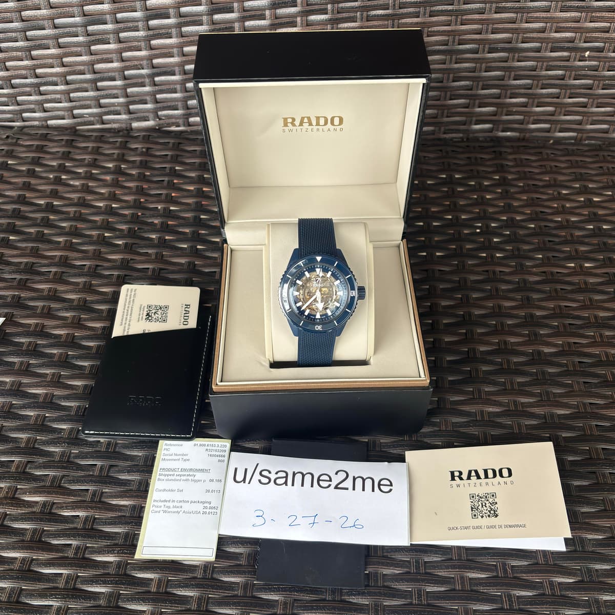 [WTS] RADO Captain Cook Skeleton 43mm NIB