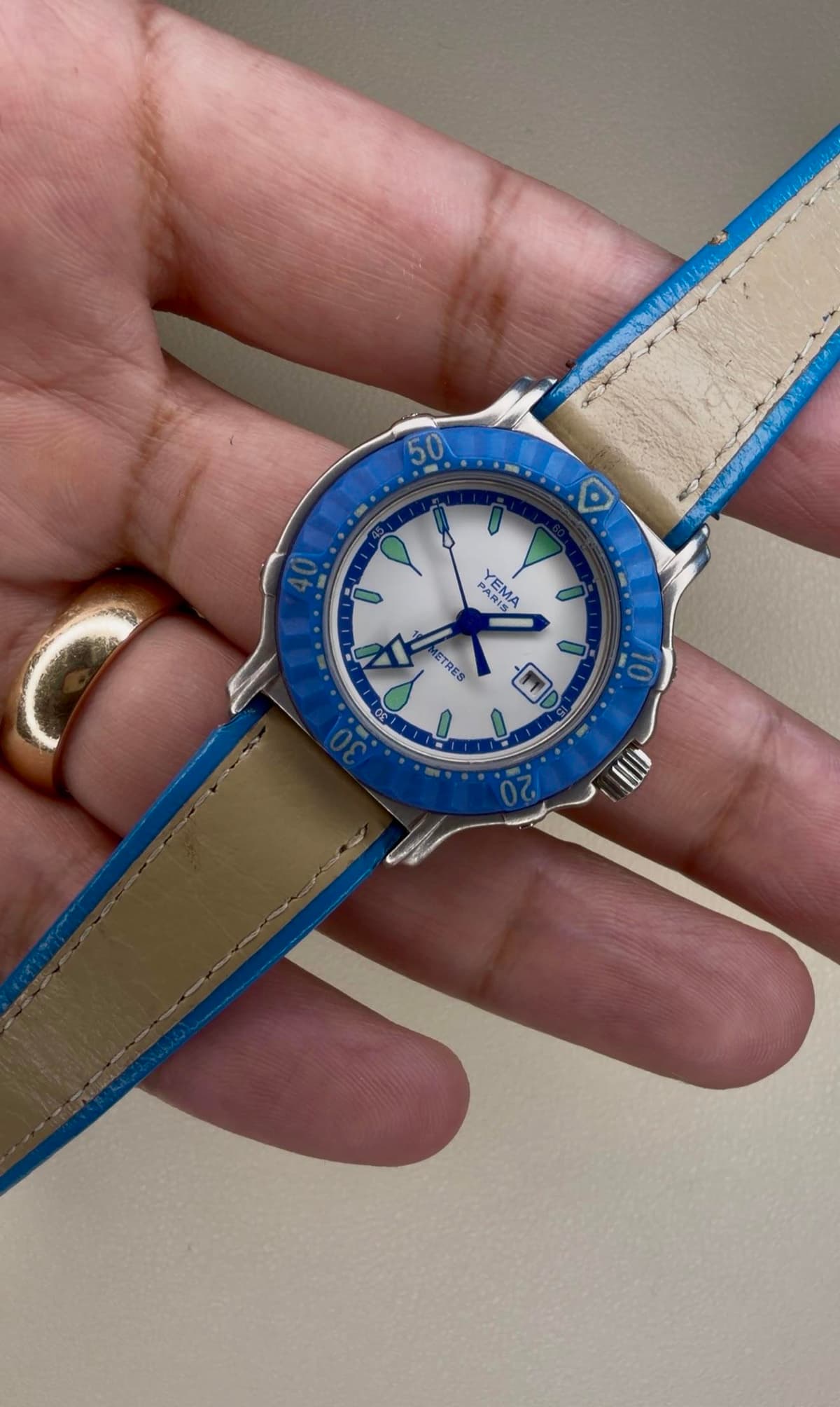 [WTS] Vintage Ladies Yema Paris XAOB7 Diver w/ Rotating Bezel - $177 [US]