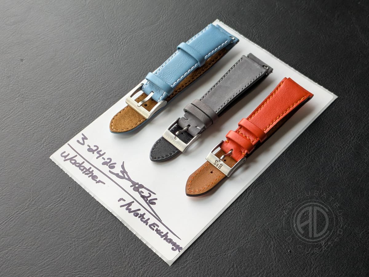 [WTS] Christopher Ward, Veblenist, Bulang & Sons Leather Straps, 20mm