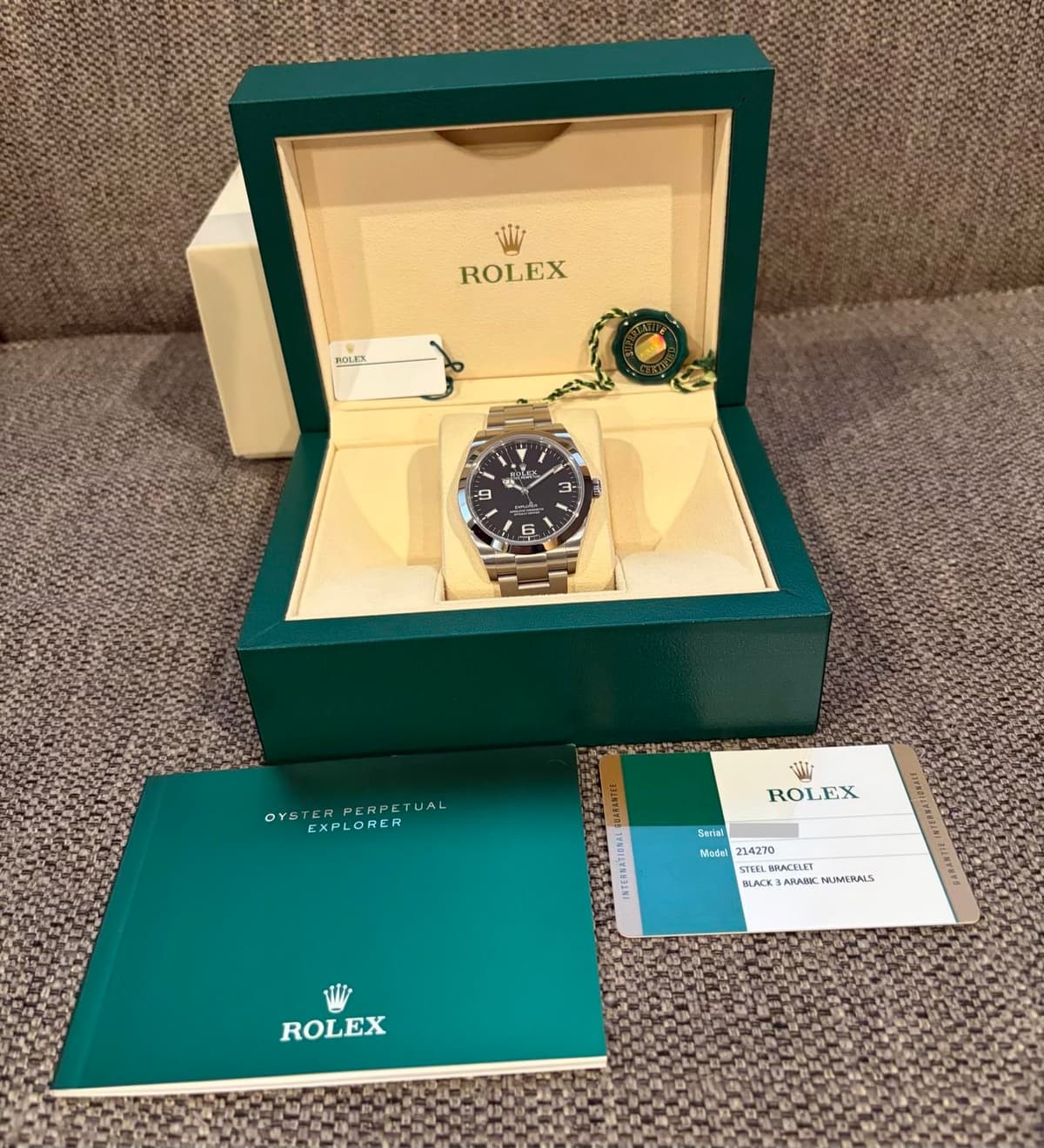 [WTS] Rolex Explorer 214270 Mk2 - Full Set