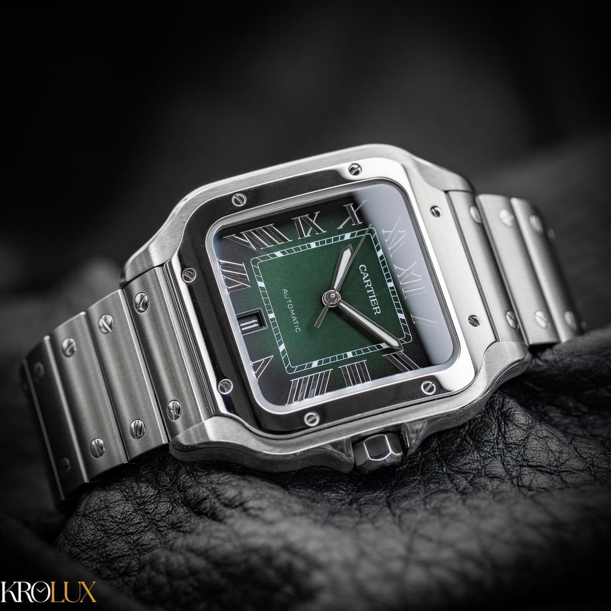 [WTS] Cartier Santos de Cartier Large Smoky Green Ombre Stainless Steel WSSA0062 Complete Set