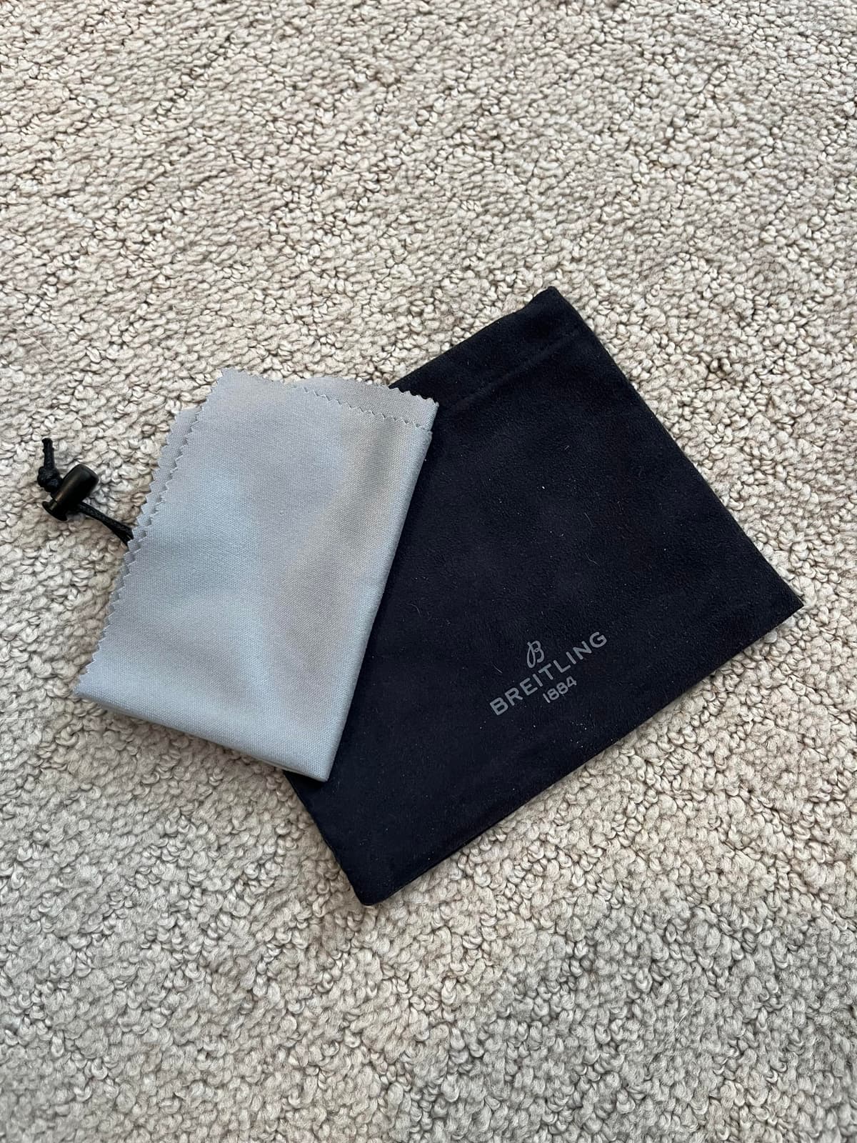 [WTS][US] Breitling Microfiber Accessory Bag + Microfiber Cleaning Cloth - Blue