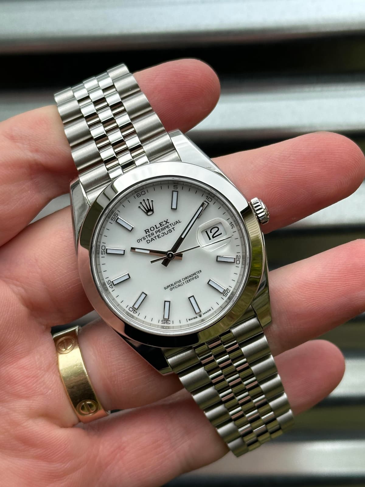 [WTS] 2022 Rolex Datejust / 41mm Ref.126300 / White Index Dial / Box & Card / $9500