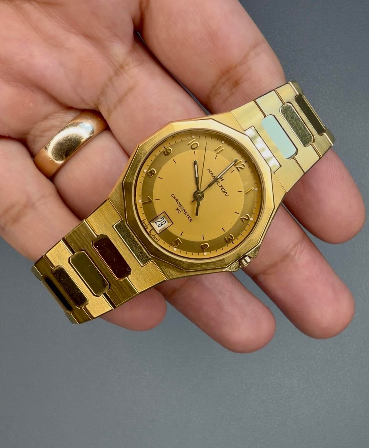 [WTS] Vintage Mens Hamilton Chronometer XC in Gold - $247