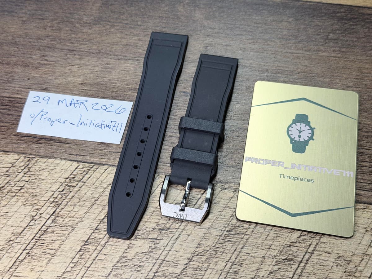 [WTS] IWC Black Rubber Strap EasX 20mm