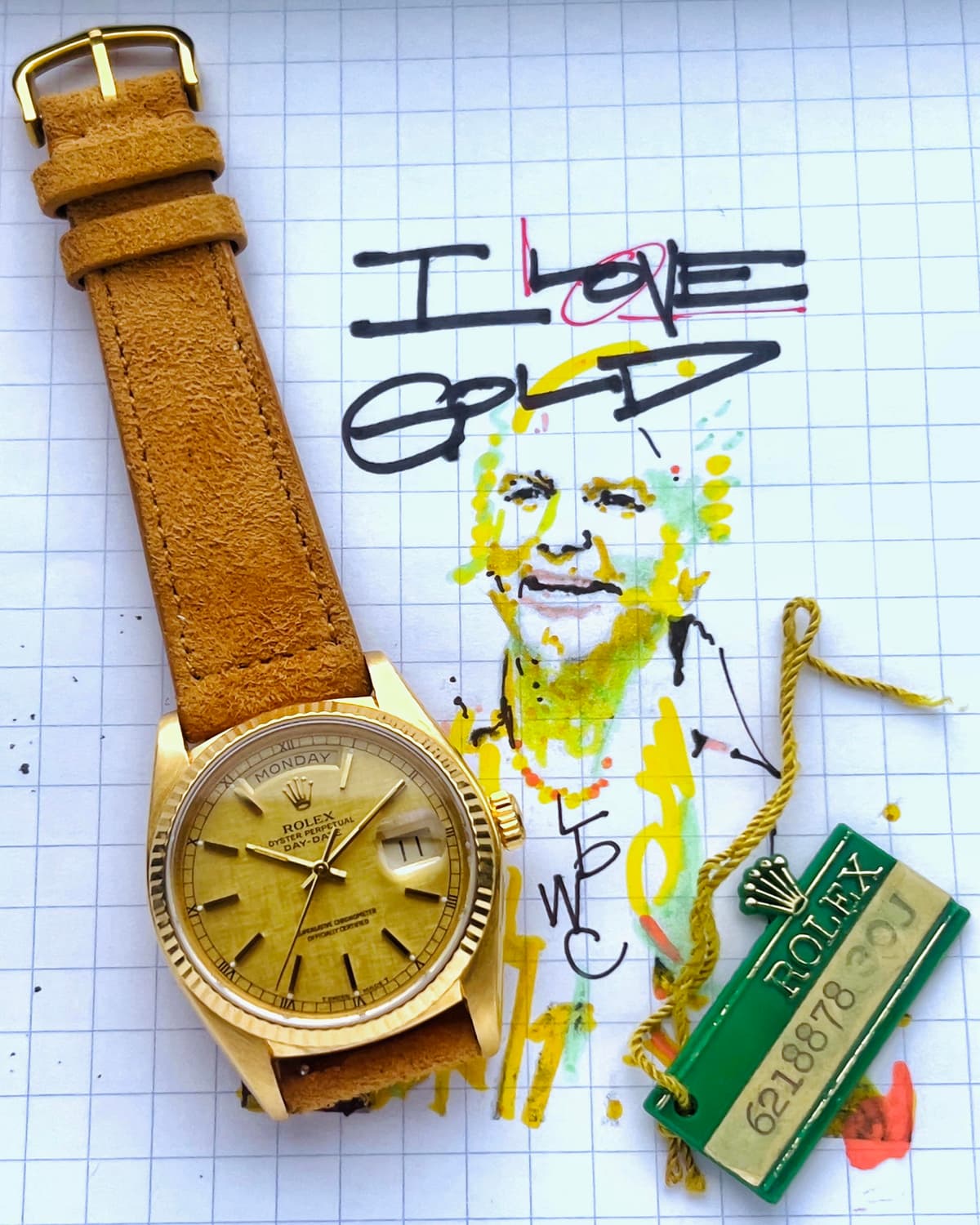 [WTS] Rolex Day Date ref. 18038 circa 1980 with Rolex service papers