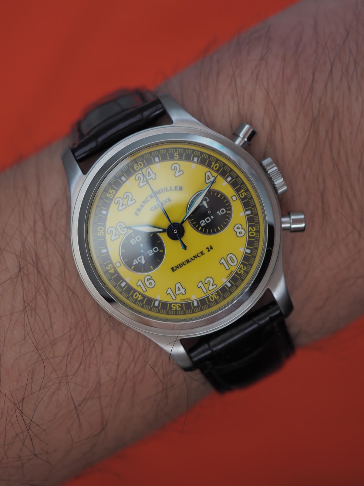 [WTS/WTT] Franck Muller Endurance 24 Chronograph 96.01 Yellow - Lemania, Limited Edition