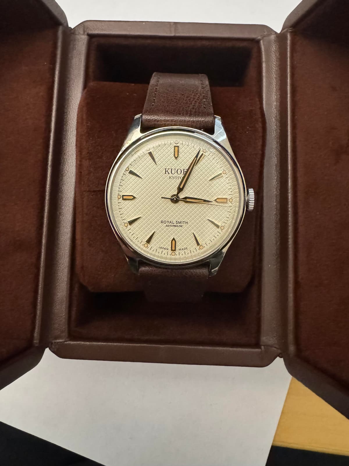 [WTS] Kuoe Royal Smith 90-006 Silver Case Ivory Dial--$580 including shipping