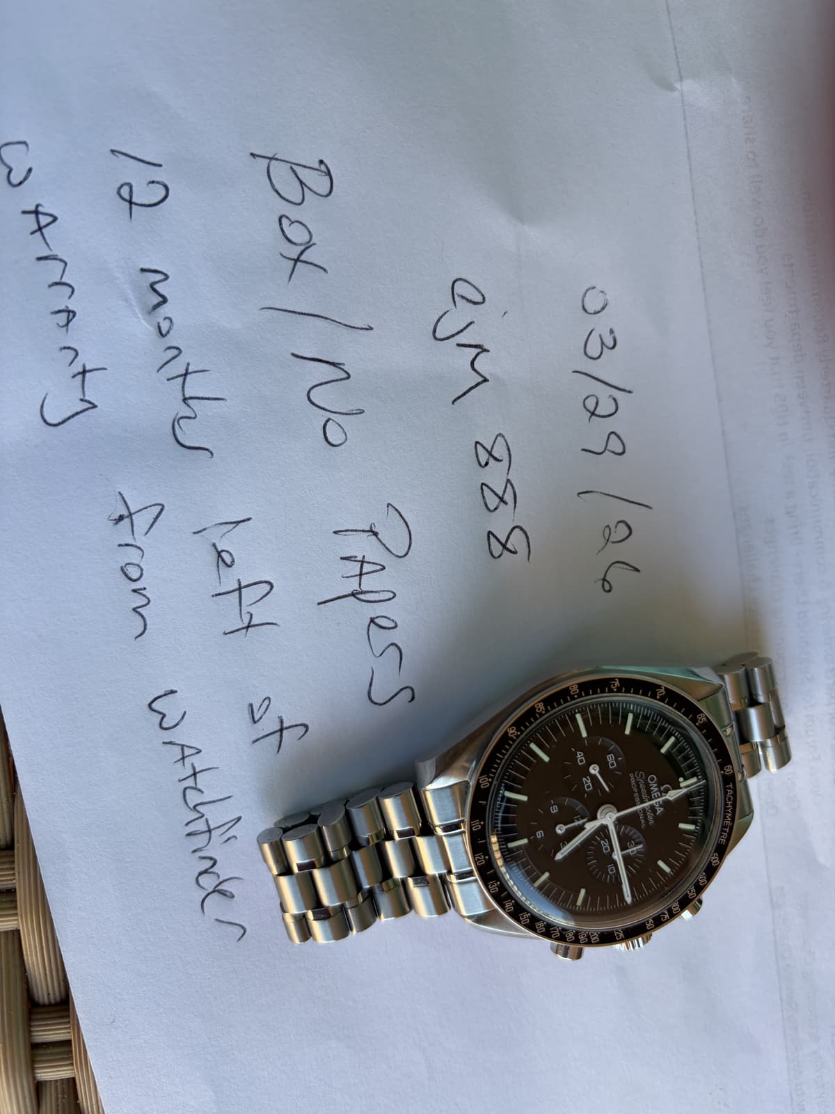 [WTS] Omega Speedmaster Moonwatch Professional 310.32.42.50.01.001 == $4,500