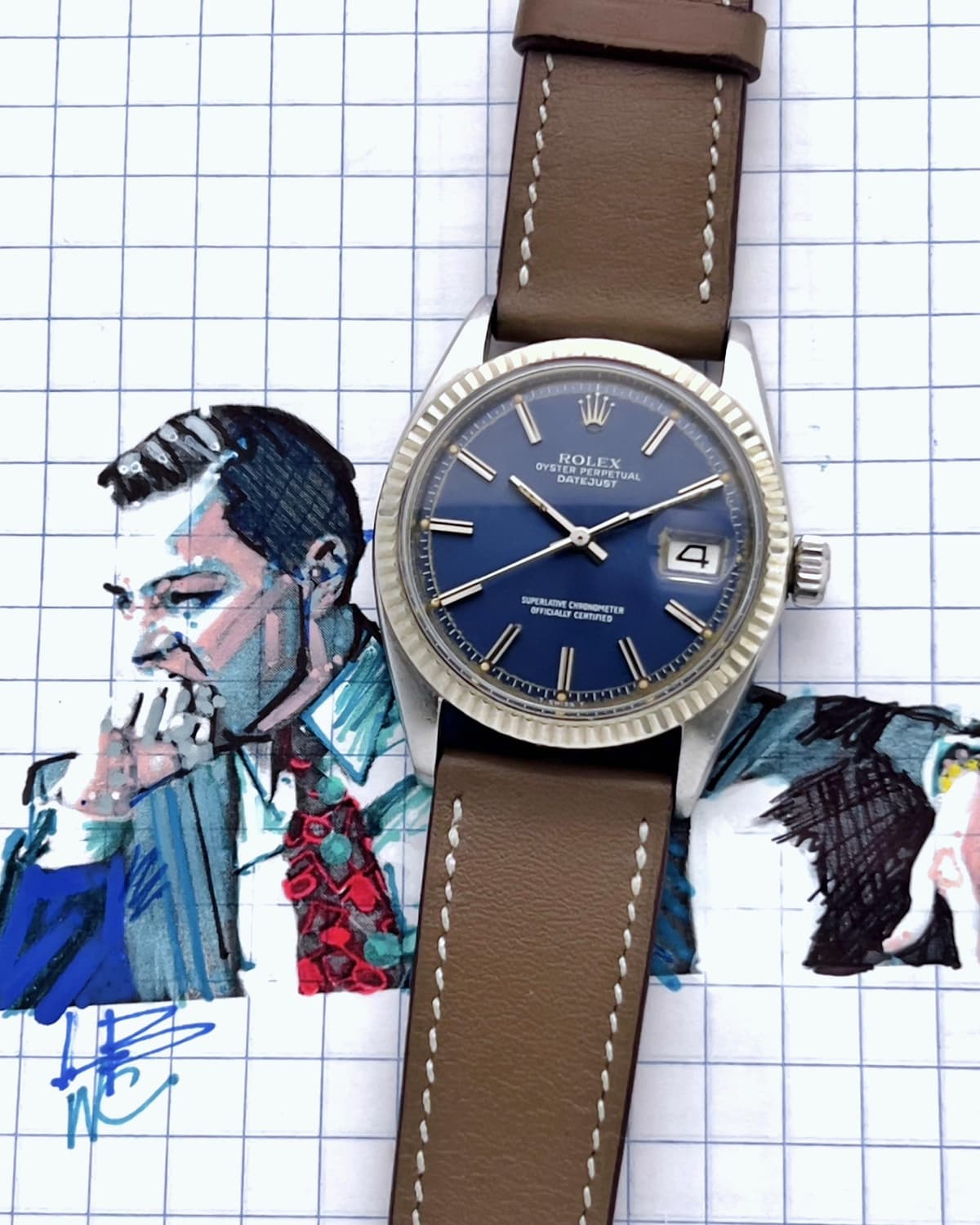 [WTS] Rolex Datejust ref. 1601 circa 1963 on Hermes Strap