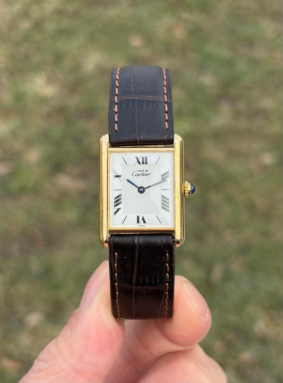 [WTS] Cartier Tank Must 590005 23.5x30.5mm Rare White Dial Full Set $1990