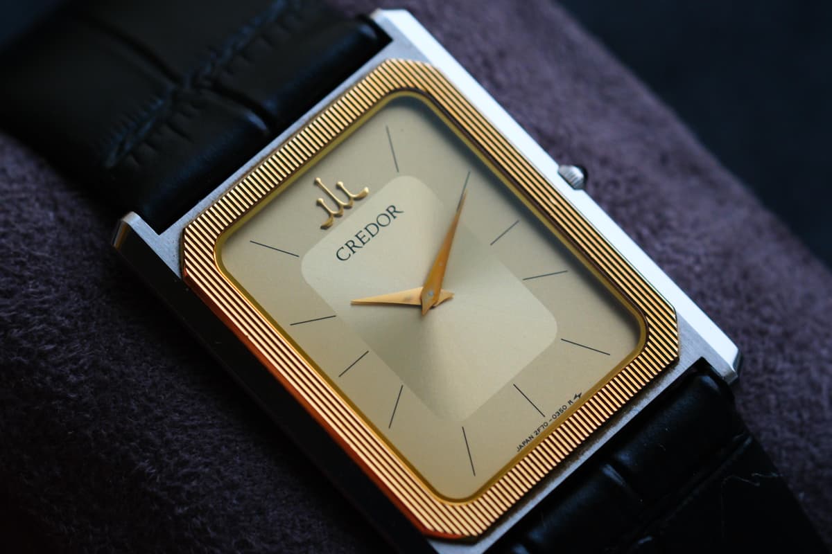 [WTS] Credor 2F70-5310 Tank 14K Bezel Nickel ALLOY MIDDLE Quart Good Condition | Credor Box | 470$