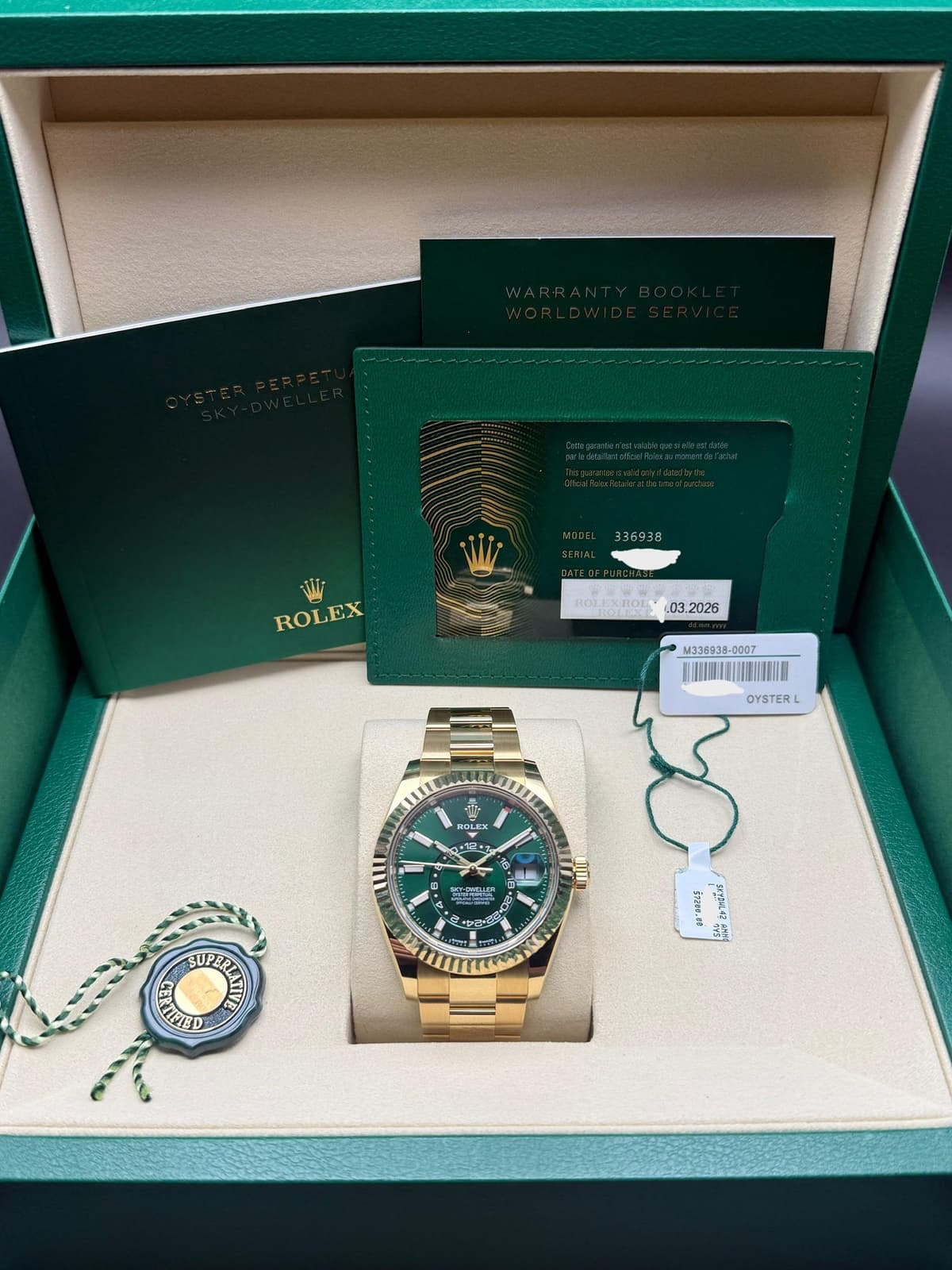 [WTS] Rolex Sky-Dweller 336938 Green Dial 2026 Full Set $69,995 [USA]