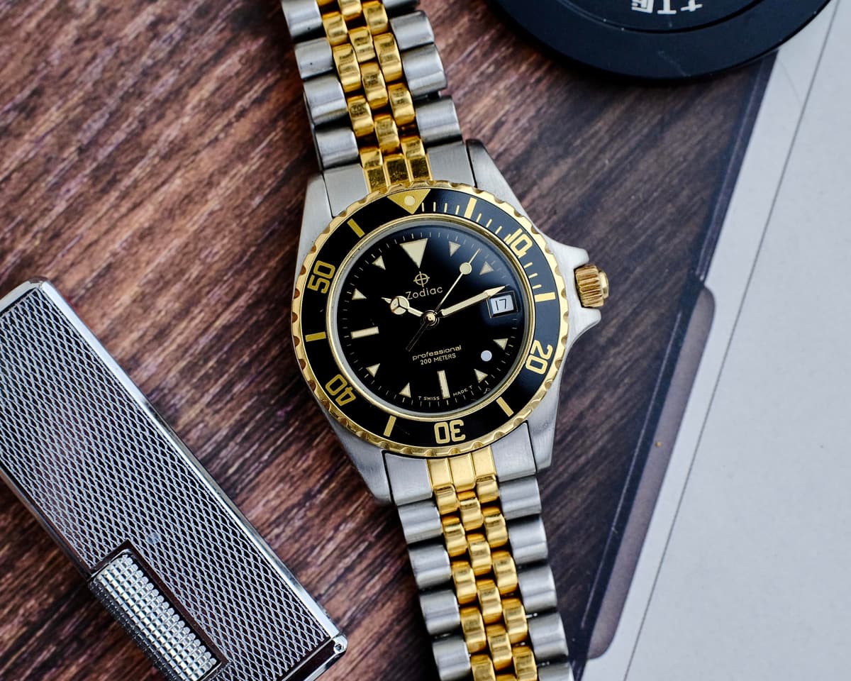 [WTS] Zodiac Professional 200m Twotone Mid-Size Good Condition Price : 400$