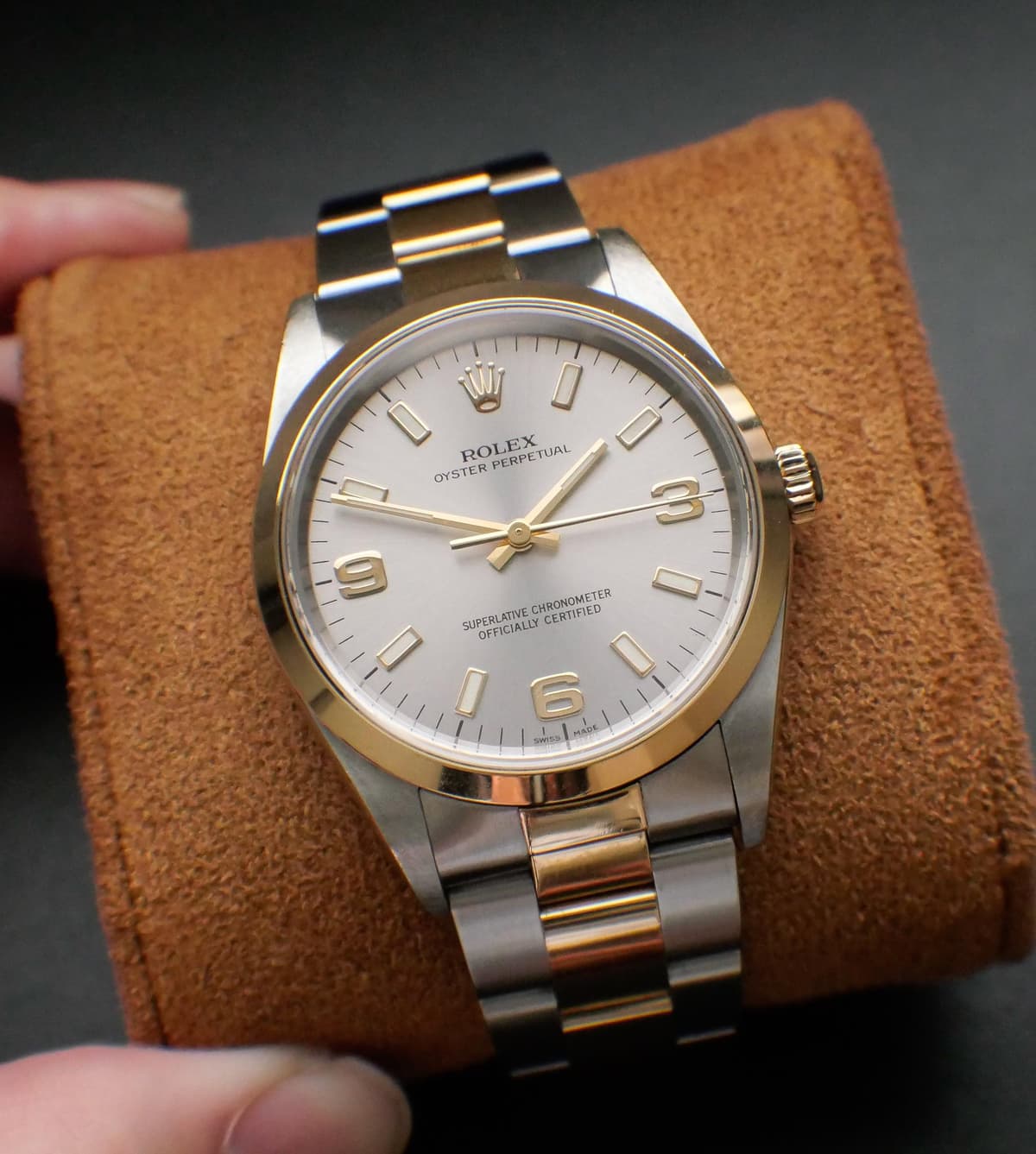 [WTS] 2002 Rolex Oyster Perpetual Two Tone 14203 with Grey Explorer Dial - Complete Set