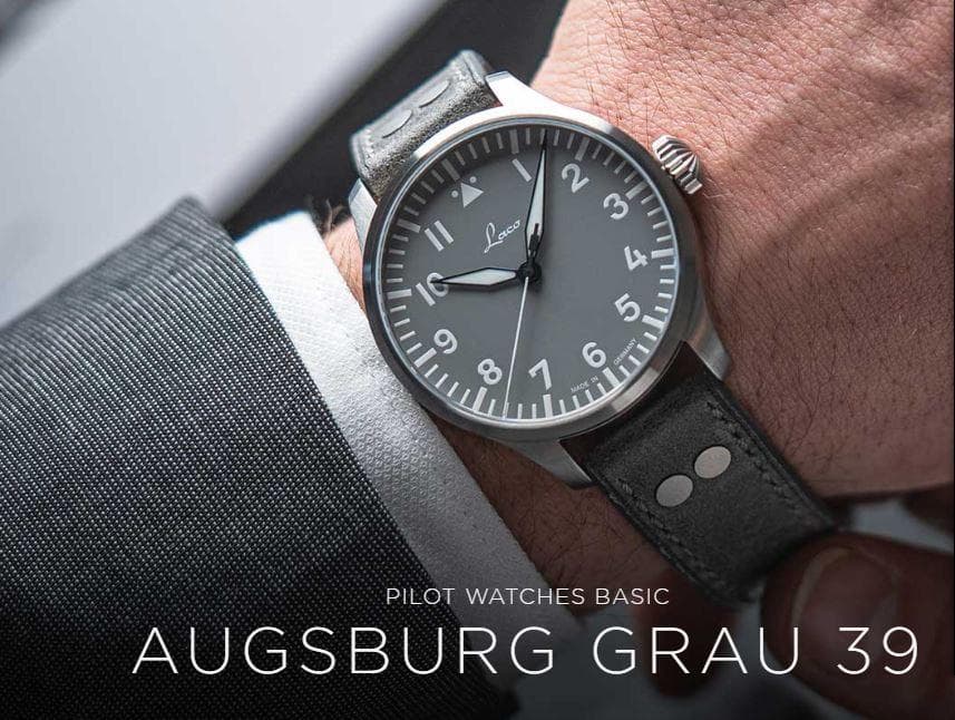 [WTS] NEW Laco Augsburg Grau (Grey) 39mm Pilot Watch, 862161 Type-A Flieger w/ Upgraded -31 Movement