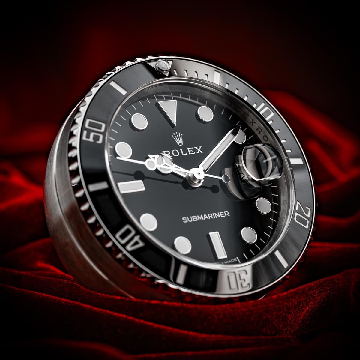 [WTS] Rolex Submariner Date Desk Clock Stainless Steel Black Dial 80mm 909010LN Complete Set BNIB